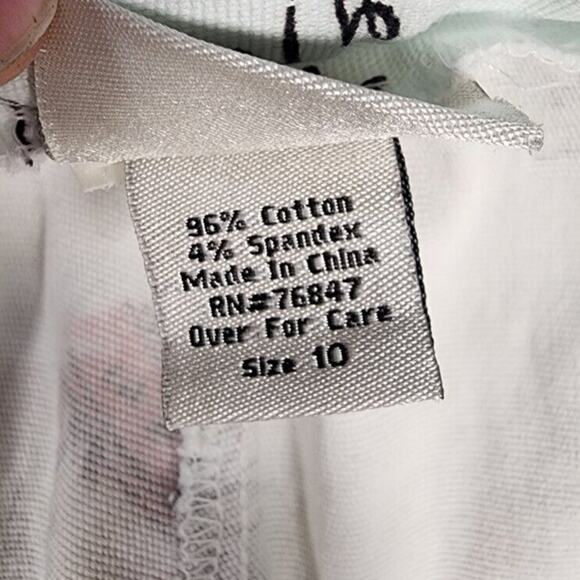 NTCO Nomadic Trader Tropical Vacation Themed Cropped Pants Womens Size 10 - Picture 8 of 10